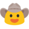 Cowboy Hat Face emoji on Google